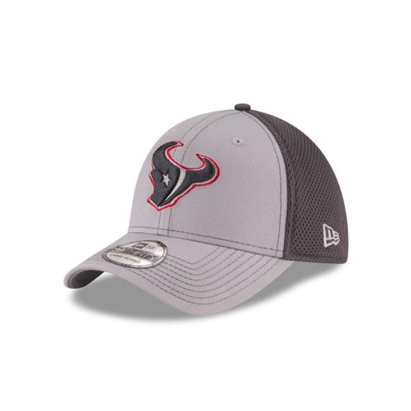 NFL Houston Texans Grayed Out 39Thirty Stretch Fit (IKC8734) - Grey New Era Caps